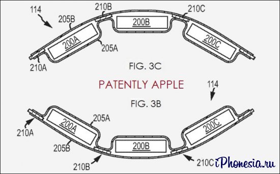 Apple запатентовала гибкую батарею