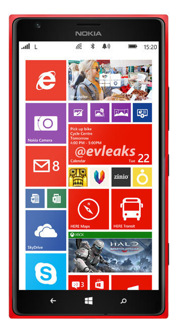 Опубликовано пресс-фото фаблета Nokia Lumia 1520