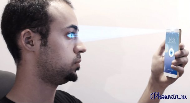 Концепт iPhone 6 со сканером сетчатки глаза Eye ID