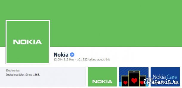 Nokia «позеленела» в Facebook. Подготовка к Android?