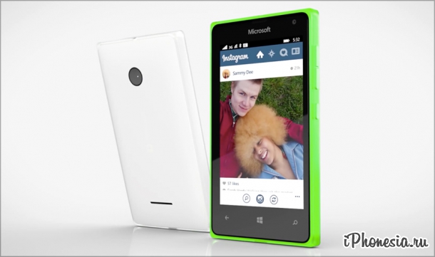 Microsoft представил смартфон Lumia 532