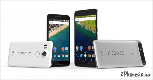 Google представил смартфоны Nexus 5X и Nexus 6P