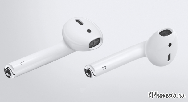 Apple представила беспроводные наушники AirPods