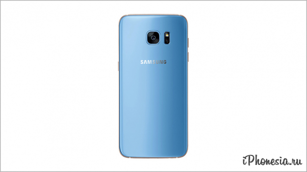 Samsung представила Galaxy S7 edge в голубом цвете