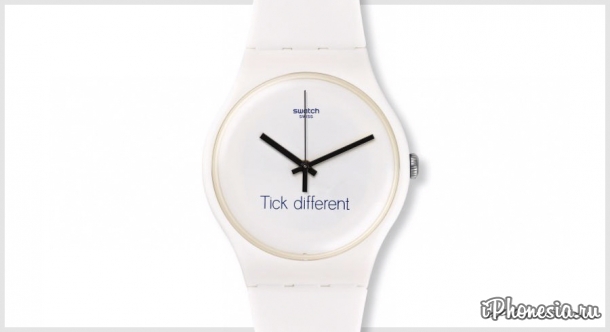 Apple не смогла отсудить у Swatch слоган Tick different