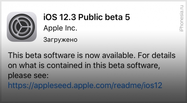Apple выпустила iOS 12.3 Public Beta 5